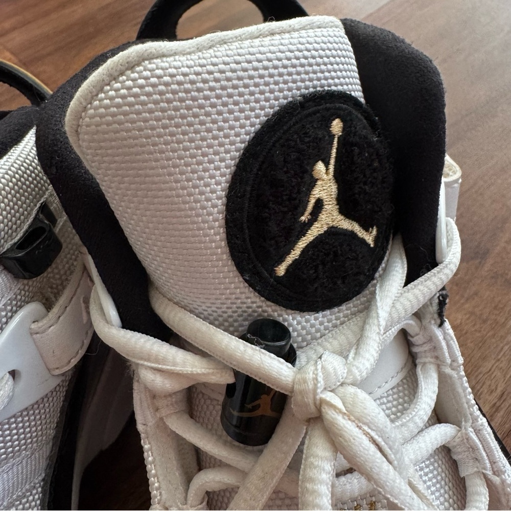 Air Jordan 6 Rings Concord Black White Metallic Gold Sneakers Basketball Runners - Picture 7 of 11